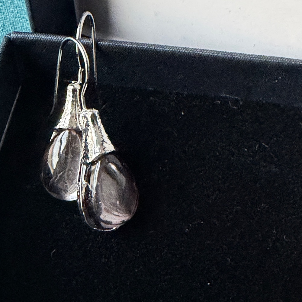 Chic Silver Teardrop Earrings